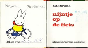 Nijntje op de fiets. (Inscribed by Dick Bruna).