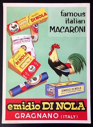 Famous Italian Macaroni. Emidio di Nola Gragnano (Italy).