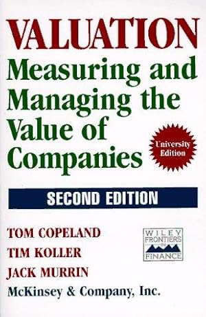 Seller image for Measuring and Managing the Value of Companies (Second Edition) for sale by WeBuyBooks