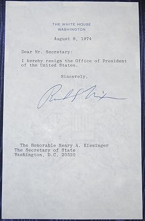 WATERGATE ARCHIVE. A COLLECTION OF OVER 60 SIGNED DOCUMENTS AND PHOTOGRAPHS CONTAINING THE AUTOGR...