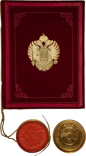 Emperor Franz Joseph Grant of Arms and Nobility Signed, Austro-Hungarian Empire.