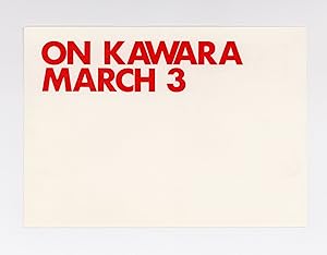 Exhibition postcard: On Kawara (opens 3 March [1973])