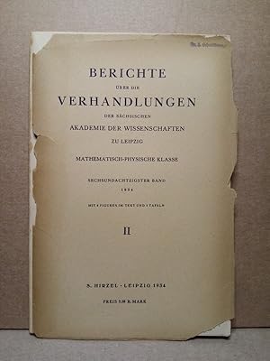 Berichte über die Verhandlungen der sächsischen Akademie der Wissenschaften zu Leipzig, mathemati...