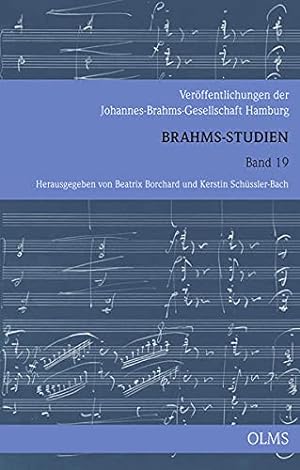 Bild des Verkufers fr Brahms-Studien Band 19. Brahms-Studien ; 19 zum Verkauf von Antiquariat Buchhandel Daniel Viertel