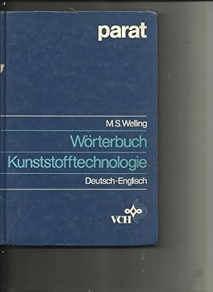 Bild des Verkufers fr German-English Dictionary of Plastics Technology zum Verkauf von WeBuyBooks