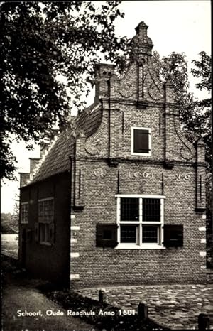 Bild des Verkufers fr Ansichtskarte / Postkarte Schoorl Nordholland Niederlande, Oude Raadhuis Anno 1601 zum Verkauf von akpool GmbH