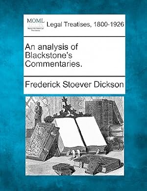 Seller image for An Analysis of Blackstone's Commentaries. (Paperback or Softback) for sale by BargainBookStores