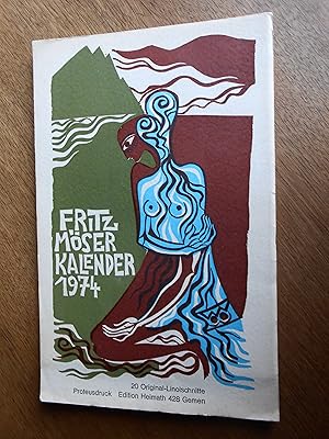 Seller image for FRITZ MSER KALENDER 1974. 20 Original-Linolschnitte. for sale by J. R. Young