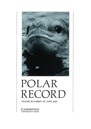 Polar Record. Volume 36 number 197 April 2000.