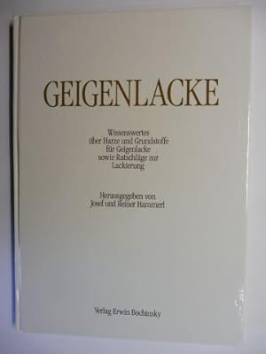 GEIGENLACKE. Wissenswertes über Harze und Grundstoffe für Geigenlacke sowie Ratschläge zur Lackie...