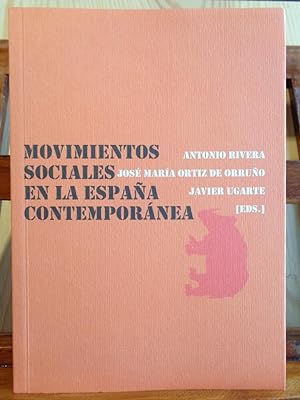 Imagen del vendedor de MOVIMIENTOS SOCIALES EN LA ESPAA CONTEMPORNEA (Contiene CD). a la venta por LIBRERA ROBESPIERRE