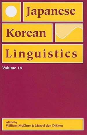 Bild des Verk�ufers f�r Japanese/Korean Linguistics zum Verkauf von GreatBookPrices