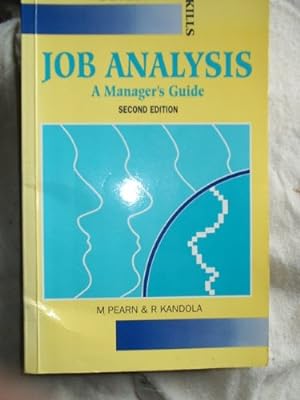 Bild des Verkufers fr Job Analysis: A Manager's Guide (Developing Skills S.) zum Verkauf von WeBuyBooks