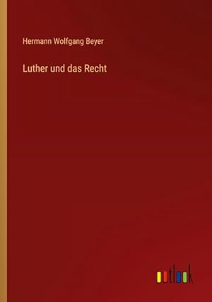 Seller image for Luther und das Recht for sale by Smartbuy
