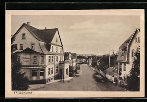 Ansichtskarte Frielendorf, Ortsansicht mit Gasthaus Rappold
