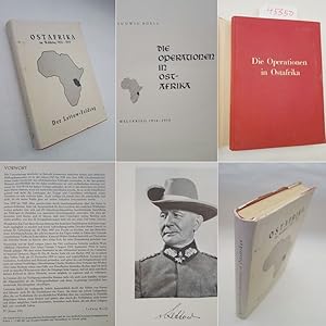 Bild des Verkufers fr Die Operationen in Ostafrika. Weltkrieg 1914-1918. (Umschlagtitel: Ostafrika im Weltkrieg 1914-1918. Der Lettow-Feldzug) * mit O r i g i n a l - S c h u t z u m s c h l a g zum Verkauf von Galerie fr gegenstndliche Kunst