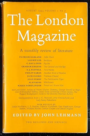 Image du vendeur pour The London Magazine, August 1954, Vol. 1, No. 7 / Marie Nordlinger "Proust as I Knew Him" / PhilipLaurie Lee "Sevillana" / Graham Greene "The General and the Spy" / Philip Oakes "Another Kind of Passion" / Jean Ferry "The Fashionable Tiger" / Alan Ross "Mid-Sussex" (poem) / Christopher Hollis "George Orwell As Magician" mis en vente par Shore Books