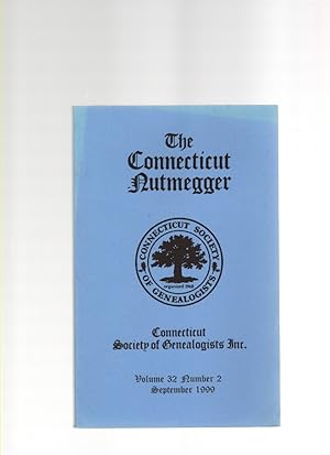 Seller image for The Connecticut Nutmegger Volume 32 Number 2 September 1999 for sale by McCormick Books