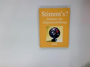 Seller image for Stimmt's? Irrtmer der Allgemeinbildung for sale by Antiquariat Buchhandel Daniel Viertel