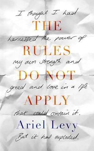 Imagen del vendedor de The Rules Do Not Apply: Ariel Levy a la venta por Rheinberg-Buch Andreas Meier eK