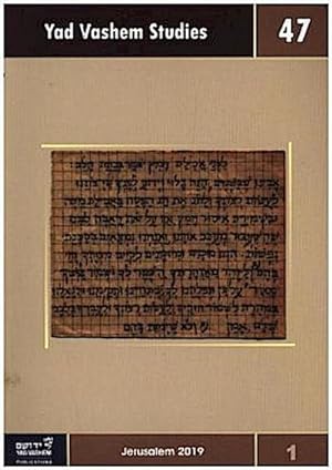 Image du vendeur pour Yad Vashem Studies Vol. 47.1 mis en vente par Rheinberg-Buch Andreas Meier eK