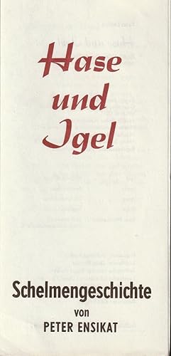 Seller image for Programmheft Peter Ensikat SCHELMENGESCHICHTE Spielzeit 1984 / 85 Heft 7 for sale by Programmhefte24 Schauspiel und Musiktheater der letzten 150 Jahre