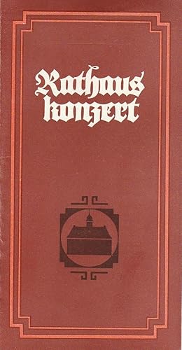 Seller image for Programmheft RATHAUS KONZERT KONZERT IM RATHAUS DER STADT ANNABERG-BUCHHOLZ 20. September 1984. for sale by Programmhefte24 Schauspiel und Musiktheater der letzten 150 Jahre