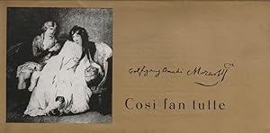 Image du vendeur pour Programmheft Wolfgang Amadeus Mozart COSI FAN TUTTE Spielzeit 1987 / 88 Heft 1 mis en vente par Programmhefte24 Schauspiel und Musiktheater der letzten 150 Jahre