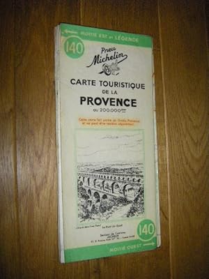 Pneu Michelin 140. Carte touristique de la Provence au 200.000eme