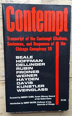Seller image for Contempt: Transcript of the Contempt Citations, Sentences, and Responses of the Chicago Conspiracy 10 for sale by Mr Mac Books (Ranald McDonald) P.B.F.A.