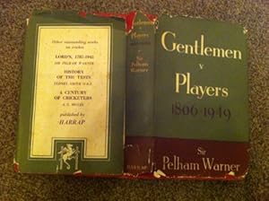 Bild des Verkufers fr Gentlemen v. Players, 1806-1949 zum Verkauf von WeBuyBooks