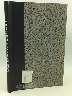 Seller image for LITERARY CRITICISM: Plato through Johnson for sale by Kubik Fine Books Ltd., ABAA