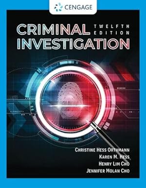 Seller image for Criminal Investigation by Hess, K ¤ren M, Hess Orthmann, Christine, Cho, Henry Lim [Hardcover ] for sale by booksXpress