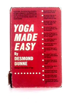 Bild des Verkufers fr Yoga Made Easy zum Verkauf von World of Rare Books