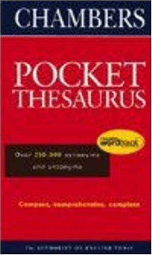Imagen del vendedor de Chambers Pocket Thesaurus (Hardback) (Chambers School Dictionaries and Thesaurus) a la venta por WeBuyBooks
