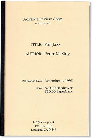 For Jazz [Uncorrected Proof]