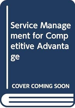 Imagen del vendedor de Service Management for Competitive Advantage a la venta por WeBuyBooks