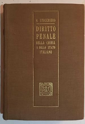 Seller image for Diritto penale della Chiesa e dello Stato Italiano for sale by librisaggi