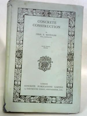 Image du vendeur pour Concrete Construction (Concrete Series) mis en vente par World of Rare Books