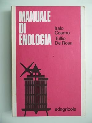 Imagen del vendedor de MANUALE DI ENOLOGIA a la venta por Historia, Regnum et Nobilia