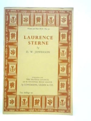 Seller image for Laurence Sterne ("British Book News". Bibliographical series of supplements-no.52) for sale by World of Rare Books