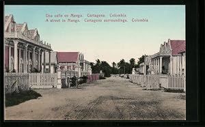 Postcard Cartagena, A Street in Manga