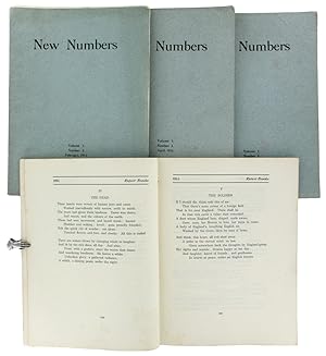 Seller image for NEW NUMBERS. Volume 1, Numbers 1-4 [All published.] A Quarterly Publication [complete in 4 vols.] for sale by Blackwell's Rare Books ABA ILAB BA