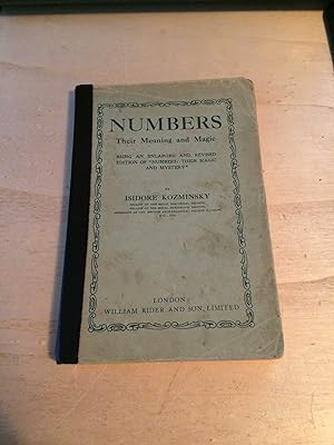 Seller image for Numbers: Their Meaning and Magic for sale by Dreadnought Books