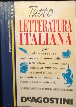 Tutto letteratura italiana