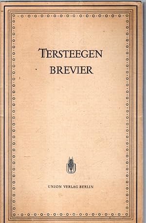 Immagine del venditore per Tersteegen Brevier. venduto da Antiquariat Jterbook, Inh. H. Schulze