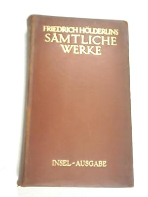 Bild des Verkufers fr Samtliche Werke zum Verkauf von World of Rare Books