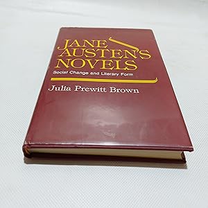 Image du vendeur pour Jane Austen's Novels Social Change And Literary Form mis en vente par Cambridge Rare Books