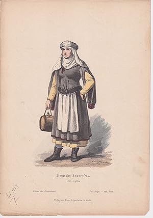 Imagen del vendedor de Deutsche Bauersfrau. Um 1480. Bltter fr Kostmkunde; Neue Folge; 176. Blatt. a la venta por Antiquariat Atlas, Einzelunternehmen