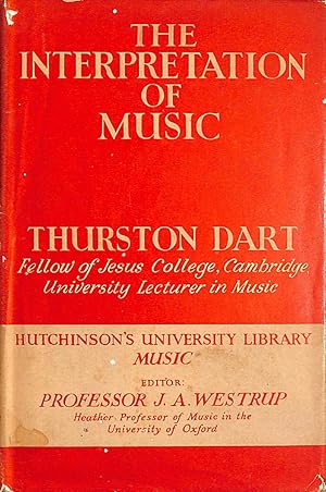 Seller image for The Interpretation Of Music for sale by M Godding Books Ltd